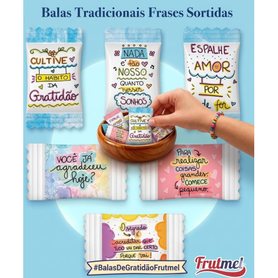 Balas Personalizadas com Frases Sortidas