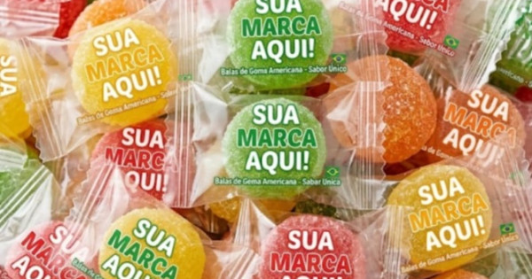 Balas Personalizadas de Goma Americana