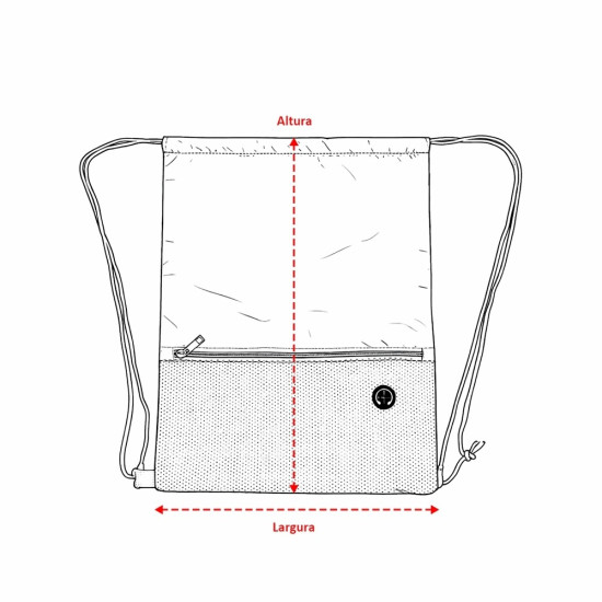 Mochila Saco em Poliéster Personalizada