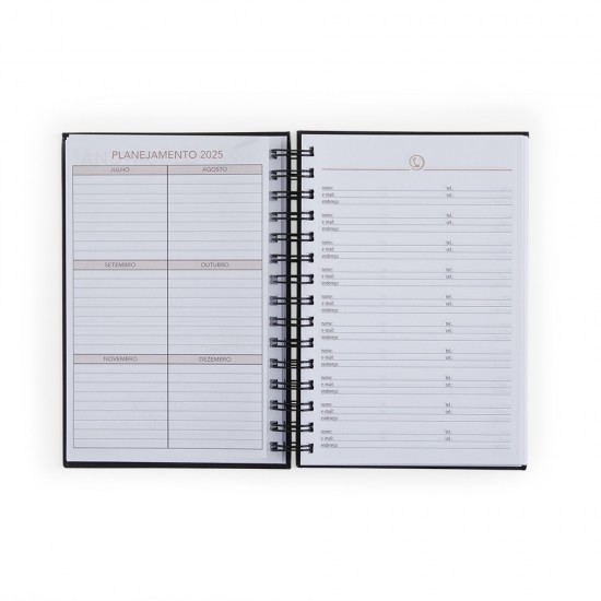 Agenda 2025 em Cromato Personalizada
