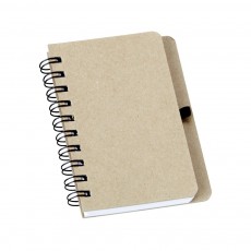Caderneta em Kraft com Porta Caneta Personalizada