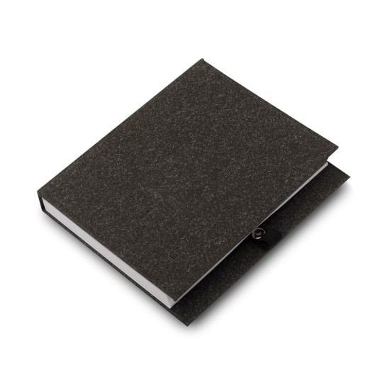 Bloco De Anotações Com Capa Dura, Sticky Notes E Miolo Sem Pauta Na Cor Branca. Não Acompanha Caneta.