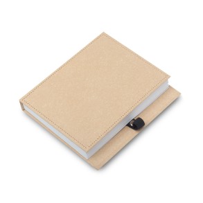 Bloco De Anotações Com Capa Dura, Sticky Notes E Miolo Sem Pauta Na Cor Branca. Não Acompanha Caneta.