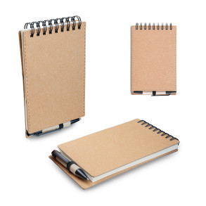 Mini caderno a6 de anotações com caneta Personalizado