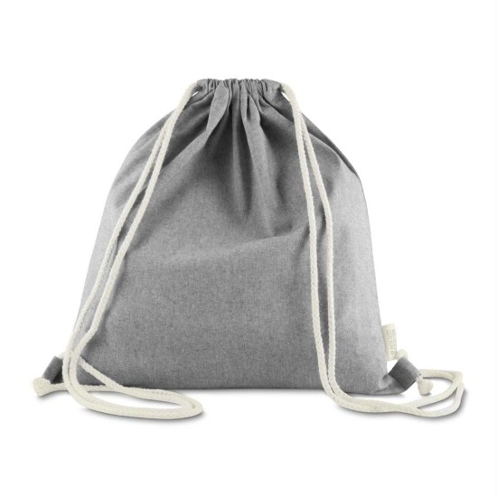 Sacola/mochila em algodão mescla reciclado 140g/m² Personalizado