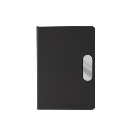 Caderno em pu com placa em metal Personalizado