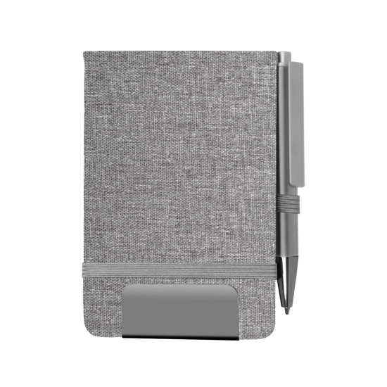 Mini caderno a6 em rpet com caneta Personalizado