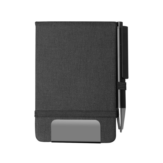 Mini caderno a6 em rpet com caneta Personalizado