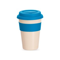 Copo Em Fibra De Bambu Com Tampa