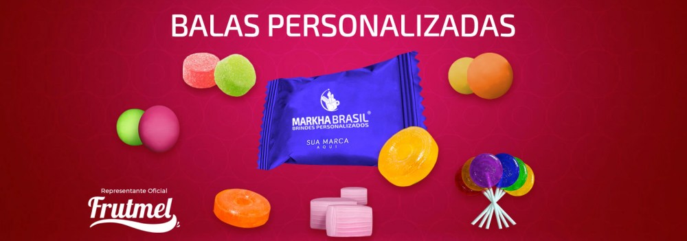 Balinhas Personalizadas para Brinde Corporativo: Marca B Online é Representante da FRUTMEL