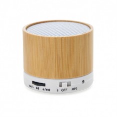 Caixa De Som Multimídia Bambu Personalizada