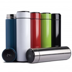 Garrafa Inox 500 Ml Com Display Led Personalizada