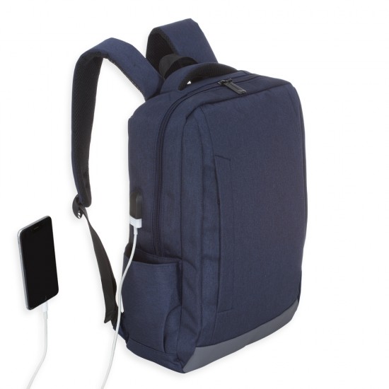 Mochila De Nylon Usb Personalizada