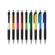 Esferográfica em ABS com acabamento brilhante e escrita em azul Personalizada