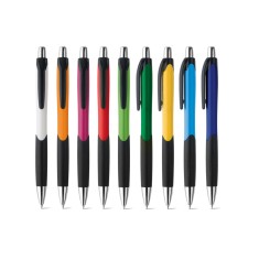 Esferográfica em ABS com acabamento brilhante e escrita em azul Personalizada