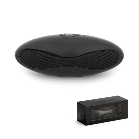 Caixa de som em ABS com microfone e autonomia de 3h Personalizada