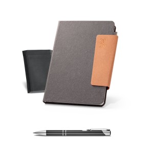 Agenda B5 em pele reciclada Personalizada