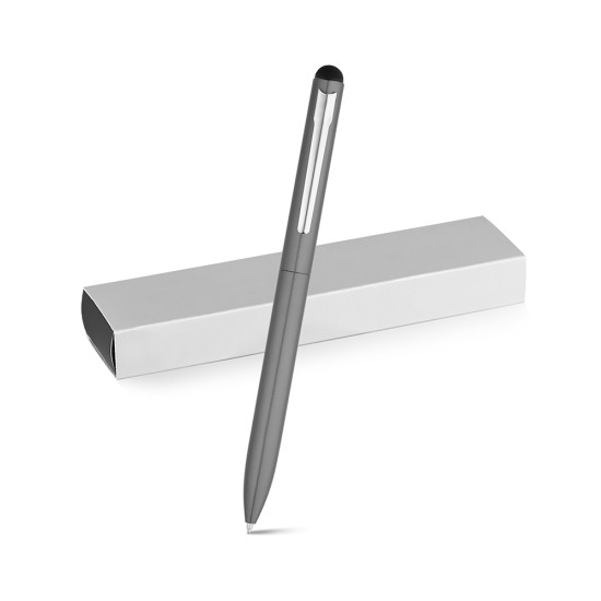 Esferográfica em alumínio com escrita em azul Personalizada