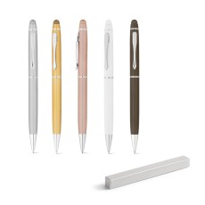 Esferográfica em alumínio com escrita em azul Personalizada