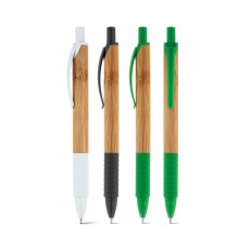 Esferográfica em bambu com antideslizante Personalizada