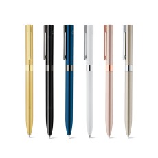 Esferográfica em alumínio com escrita em preto Personalizada