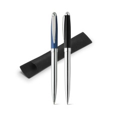 Esferográfica em metal e escrita em azul Personalizada