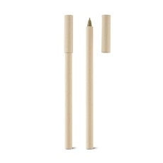 Esferográfica em papel kraft com tampa em papel kraft Personalizada