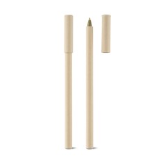 Esferográfica em papel kraft com tampa em papel kraft Personalizada