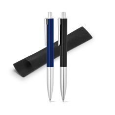 Esferográfica em alumínio com escrita em preto Personalizada