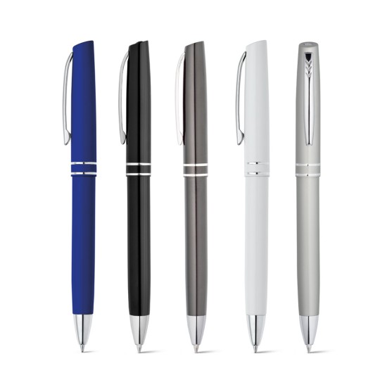 Esferográfica em alumínio com escrita em preto Personalizada