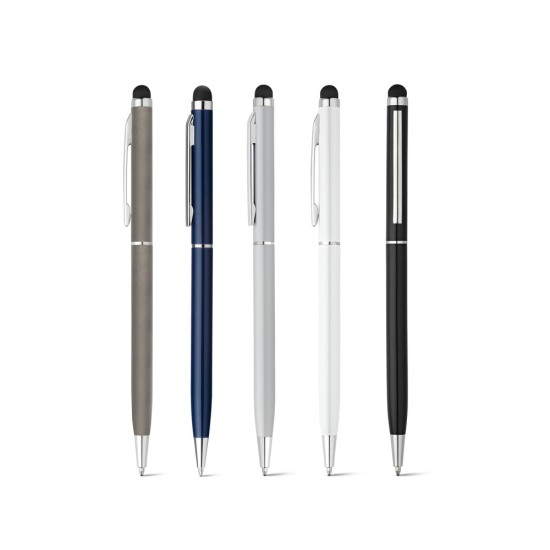 Esferográfica em alumínio com escrita em azul Personalizada