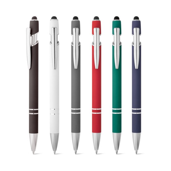 Esferográfica em alumínio com escrita em azul Personalizada