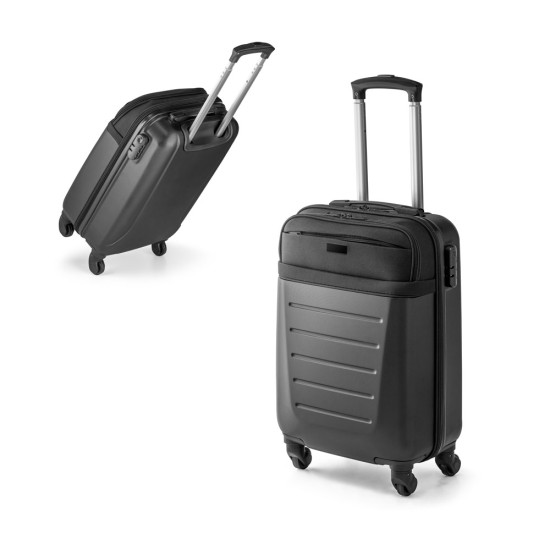 Mala de viagem executivo em ABS e 600D com 4 rodas duplas giratórias 33 L Personalizada
