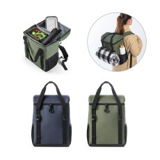 Cooler. Mochila térmica almofadada em 600D ripstop em poliéster reciclado com interior forrado em PEVA 16 L Personalizado