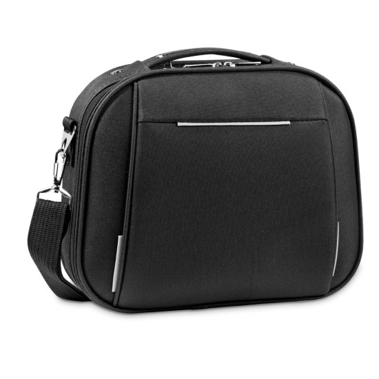 Mala de cosméticos em 600D e EVA com fecho duplo Personalizada