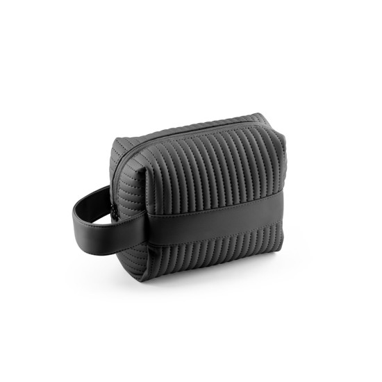 Bolsa de cosméticos em PU% (21% de PU reciclado e 30% de poliéster reciclado) Personalizada