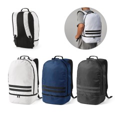 Mochila em poliéster reciclado 290T e sarja com compartimento para sapatos 25 L Personalizada