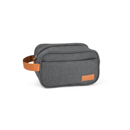 Bolsa para cosméticos em 600D de alta densidade e pega em PU Personalizada