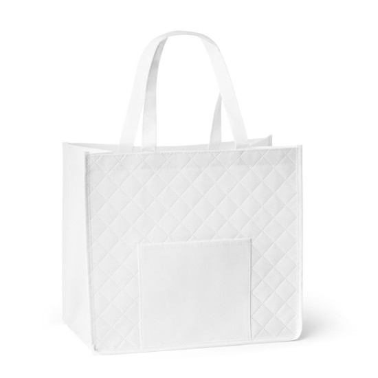 Sacola em non-woven laminado (110 g/m²) com bolso frontal Personalizada