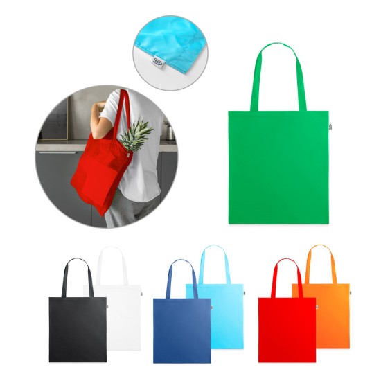 Sacola 100% poliéster reciclado 190T com alças Personalizada