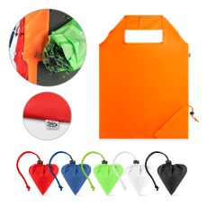 Sacola dobrável em poliéster reciclado 190T com alças Personalizada