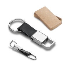 Chaveiro em c.sintético e metal com mosquetão Personalizado