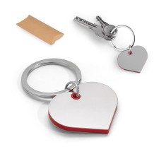 Chaveiro coração em metal e ABS Personalizado
