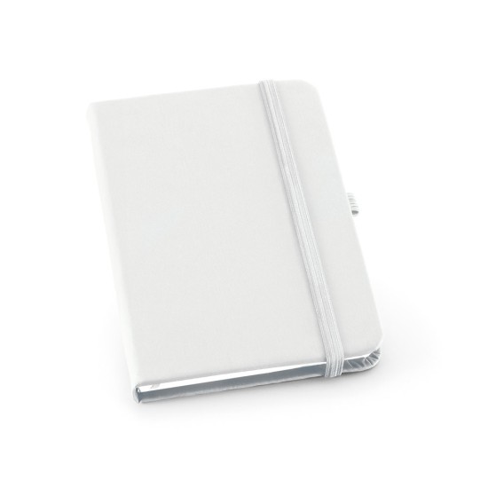 Caderno A6 de capa dura em c.sintético com 160 páginas lisas Personalizado