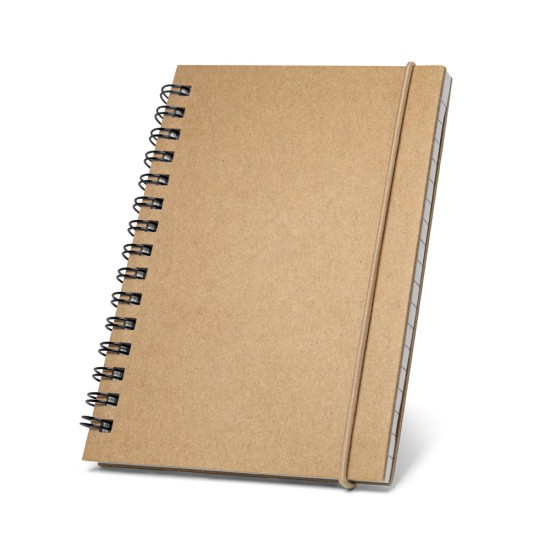 Caderno de bolso espiral de capa dura com 120 páginas pautadas recicladas Personalizado