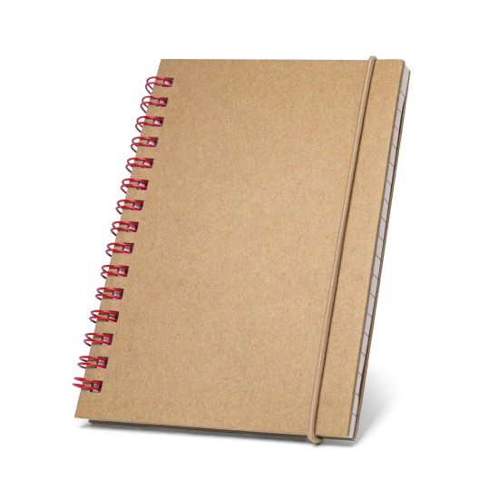 Caderno de bolso espiral de capa dura com 120 páginas pautadas recicladas Personalizado