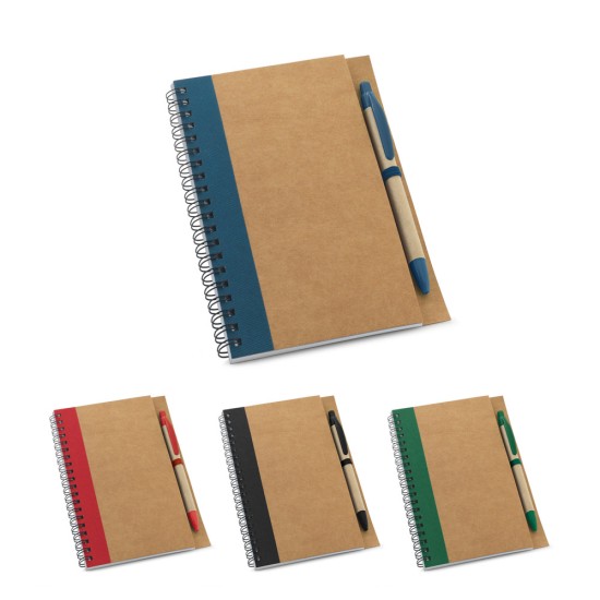 Caderno B6 espiral de capa dura com 120 páginas lisas recicladas Personalizado