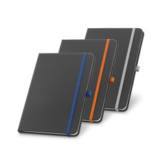 Caderno A6 de capa dura em c.sintético com 160 páginas pautadas Personalizado