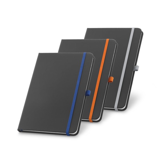 Caderno A6 de capa dura em c.sintético com 160 páginas pautadas Personalizado