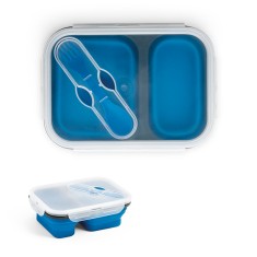 Marmita hermética retrátil em silicone e PP (480 e 760 mL) Personalizada